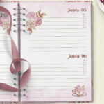 Arquivo Agenda Permanente 2 Dias por Página Coleção Mulher Virtuosa