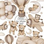 KIT DIGITAL CUTE TEDDY BEAR