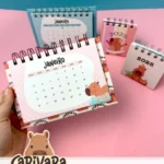 Capivara - Calendários A6 e Micro