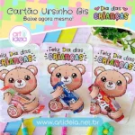 Arquivo Digital - Cartão Ursinho Bis Dia das Crianças