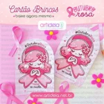 Arquivo Digital - Cartão Brincos Outubro Rosa