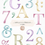 Kit Digital Letras e Números | Candy Color