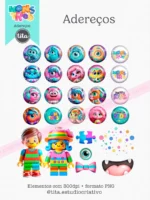 Monstros Kids - Combo Ilustrações e Papéis - Imagem 10