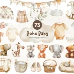 Kit digital Boho Baby