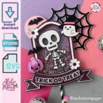 Arquivo de Corte Topo de Bolo Boo Halloween