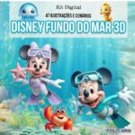 Clipart Disney Fundo do Mar 3D