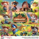 Kit digital LOONEY TUNES FAZENDA