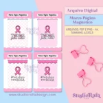 Marca Página Magnético - Outubro Rosa (arquivo digital)