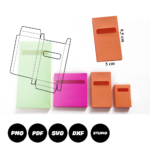 Molde Limpo de Caixa para Giz de cera 9,5 cm x 5 cm