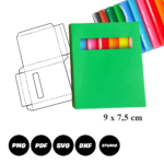 Molde Limpo de Caixa para Massinha de Modelar 9 cm x 7,5 cm