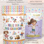 Printable – Rótulo Ziplock – Stand Up Pouch – Dia das Crianças (Ballon)