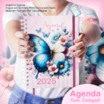 Agenda Permanente CH Colegial-Coleção Watercolor Flower
