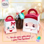 Caixa Natal para Mini Panetone e Guloseimas | Imprima, corte e monte