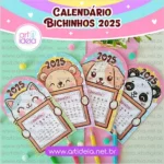 Kit Digital - Calendário Bichinhos 2025