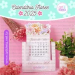 Kit Digital - Calendário Flores 2025