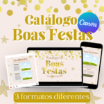 Catálogo Boas Festas Natal - Editável no Canva