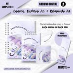 Combo Digital Guarda -Chuva (Caneca, Bloco A6 e Caderno A5 ) Faça Chuva ou Faça Sol!