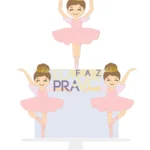 Arquivo De Corte Topos de Bolo BAILARINAS