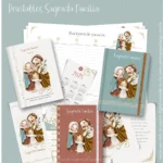 Kit Encadernação Sagrada Família – Printables (Santinhos)