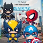 Kit Digital - Heróis Baby