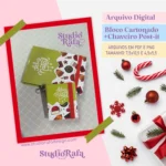 Kit Bloco + Chaveiro Post-it Natalino (arquivo digital)