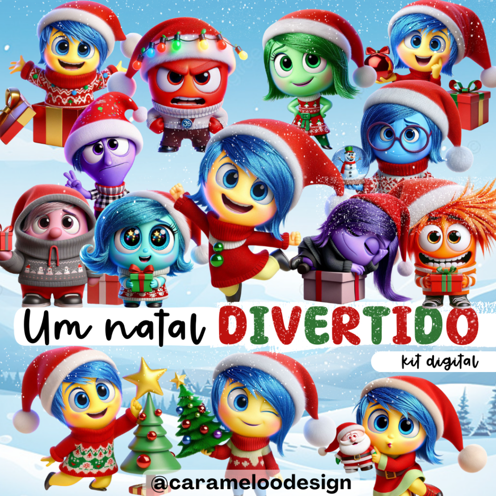 Kit Digital Um Natal Divertido - Imagem 1