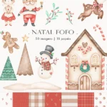Kit Digital Natal Fofo