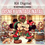 Kit Digital - Disney Natal Vintage