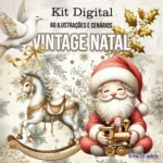 kit digital Natal Vintage