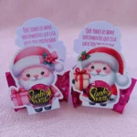Porta Bombom Papai Noel - Versão Para Máquina De Corte