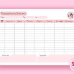 Planner Semanal Cabeleireira - Arquivo Digital