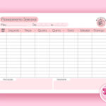 Planner Semanal Manicure - Arquivo Digital