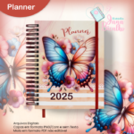 Planner Permanente A5 Vertical-Coleção Watercolor Flower