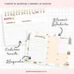Planner Geladeira e Caderno Receitas | Mod 03