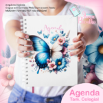 Agenda Permanente CH Colegial-Coleção Watercolor Flower - Imagem 6