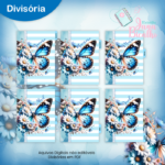 Planner Datado A5 Horizontal-Coleção Watercolor Flower - Imagem 2