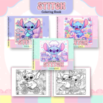 Livro de Colorir STITCH MENINA