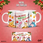 Artes Canecas Natal em Família (Personagens) - Imagem 7