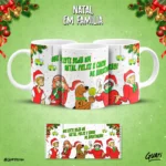 Artes Canecas Natal em Família (Personagens) - Imagem 8