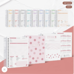 Caderno de Pedidos Minimalista 10 cores + Capas + Png Iniciais 2025