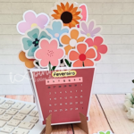 Calendário 2025 Flores -Editável no Canva
