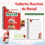 Bloquinho A6 Receitas de Natal M01