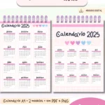 Calendário 2025 A4