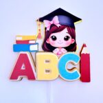 Arquivo de Corte Topo de Bolo FORMATURA ABC MENINA