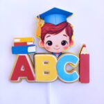 Arquivo de Corte Topo de Bolo FORMATURA ABC MENINO