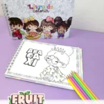 Fruit Girls - Caderno de Colorir