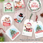 Kit Printable -Tags e Adesivos de Natal