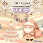 Kit Digital Natal Rosa