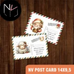 Kit 1 - POST CARD - Natal Orange Gold - Coleção NV+Papel