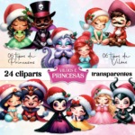 KIT DIGITAL Natal Princesas & Vilões